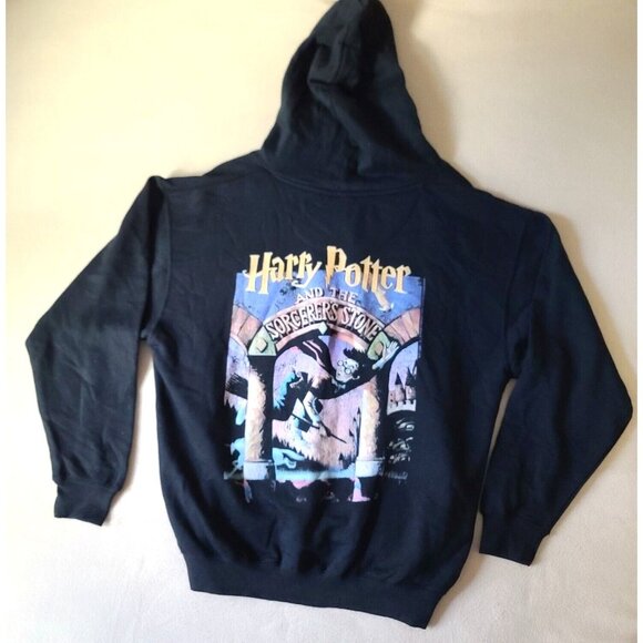 UO Harry Potter and the Sorcerers Stone Hoodie Sweatshirt Unisex Sz M Black NWOT - Picture 4 of 9